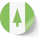 İberk 24 Adet - 7 cm Sticker Etiket - Vektörel Ülke Bayraklı Norfolk Island Norfolk Adası Bayrağı