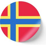 İberk 24 Adet - 7 cm Sticker Etiket - Vektörel Ülke Bayraklı Orkney Islands Orkney Adaları Bayrağı