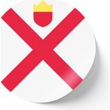 İberk 30 Adet - 5.5 cm Sticker Etiket - Vektörel Ülke Bayraklı Jersey Bayrağı