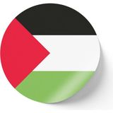 İberk 30 Adet - 5.5 cm Sticker Etiket - Vektörel Ülke Bayraklı Palestine Filistin Bayrağı