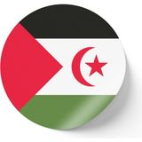 İberk 30 Adet - 5.5 cm Sticker Etiket - Vektörel Ülke Bayraklı Sahrawi Arab Democratic Republic Sahra Arap Demokratik Cumhuriyeti Bayrağı