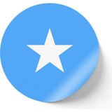 İberk 30 Adet - 5.5 cm Sticker Etiket - Vektörel Ülke Bayraklı Somalia Somali Bayrağı