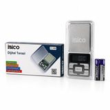 İbico İ11-008 Hassas Tartı ve Terazi Mini 6x12cm 300gr/0.01gr Pilli 2 Adet İnce Şeffaf Pls.Kapaklı