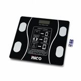 İbico İ11-023 Dijital Banyo Baskül Terazi Tartı 180kg/50G Kas Oran Bluetooth Vücut Analizli Su Cam