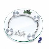 İbico İ11-026 Cam Banyo Baskül Terazi Tartı 30x30cm 180kg/0.1G Pilli Dijital Yuvarlak LCD Ekran