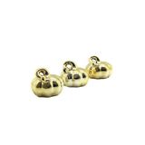 İbico İ12-173 Biblo ve Dekoratif Süs Eşyası Orta Gold Seramik Bal Kabak - 12'li Paket