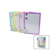 İbico İ14-010 Magnetic Whiteboard Manyetik Yazı Tahtası 28x39.5cm Büyük Çift Taraflı Renkli Çerçeve - 12'li Paket
