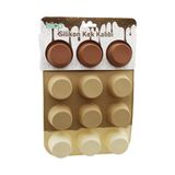 İbico İ22-041 Muffin Kek Kalıp 12'li Mini Silikon Askılıklı Düz - 6'li Paket