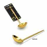 İbico İ22-449 Altın Gold Metal Servis Kepçesi - 24.5 Cm- 12'Li Paket