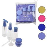 İbico Ibico İ15-056 Seyahat Kozmetik Set (3-Pls.pompalı+Sprey+Kapaklı Şişe ve 2-Krem Kutu ve 1-Huni ve - 12'li Paket