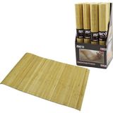 İbico Ibico İ21-073 Kaydırmaz Banyo Paspası 70X45CM Bambu Dikdörtgen Ince Çubuk - 12'li Paket
