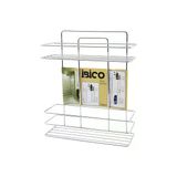 İbico K13-017 Banyo Köşelik Duşakabin Rafı Ve Şampuanlık 2 Katlı Dikdörtgen - Krom Metal- 12'Li Paket