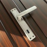 Ibiza Mat Inox Full Zamak Elegant Aynalı Oda Kapı Kolu 1 Takım - 1 Çift