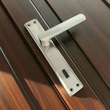 İbiza Mat İnox Full Zamak Elegant Aynalı Oda Kapı Kolu 1 Takım