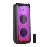 Ibiza WAVE10 10 inç (25,4 cm) Çift Woofer’lı Hoparlör, 800W, Bluetooth, USB/microSD, WAVE LED Efekti, TWS Kablosuz Bağlantı, Siyah