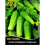 İBK İklim Bahçe Hıyar Tohumu Salatalık Kornişon Turşuluk - 10 g (~ Takribi 200 Tohum)