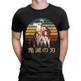 Iblis Avcısı Demon Slayer Unisex Tişört MOD60 - Siyah