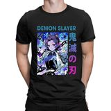 Iblis Avcısı Demon Slayer Unisex Tişört MOD63 - Siyah - XL