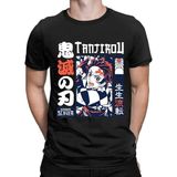 Iblis Avcısı Demon Slayer Unisex Tişört MOD76 - Siyah - XL