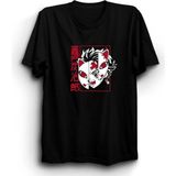 Iblis Keser, Demon Slayer, Tanjiro Kamado Nezuko Anime Tişört - Siyah - XL
