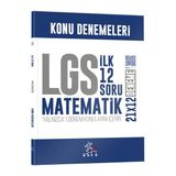 İbrahim Akca 8. Sınıf Lgs Matematik 1. Dönem İlk 12 Soru Konu Denemeleri Kr Akademi Yayınları