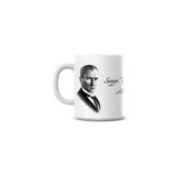 ibrahimşahin Beyaz Atatürk Resimli Kupa