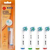 İbrush Clean Maximizer Oral B Şarjlı Diş Fırçası Yedek Başlığı 4 Adet Yumuşak Başlık (Bakırsız)