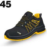 İbtaş Sgs No:45 Cross S1 Çelik Burunlu Spor Iş Ayakkabısı - Ergonomik - Antistatik - Su Geçirmez - Nefes Alır - Siyah - Sarı