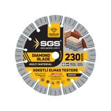 İbtaş SGS2338 - 230mm Soketli Elmas Testere Multi Material (Beton Taş Tuğla Metal Kesici)