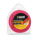 İbtaş SGS4318 Çim Tırpan Ot Biçme Misinası Üçgen Pembe 3.3mm - 52 Metre