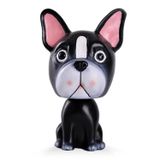IBWell Bobbleheads Köpek Bulldog Araba Araç Otomobil Dekor için, Sevimli Araba Gösterge Paneli Bobble Head Boston Terrier Dekorasyon