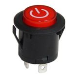 Ic-180E 26Mm 2P Yaylı Rocker Buton Işıksız Power Simgeli