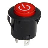 IC-180E 26MM Yaylı Rocker Buton Işıklı Power Simgeli - Renkli