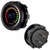 IC-230E 6-18 Volt Voltmetre Pano Tipi Akü Göstergeli 28 mm - Renkli