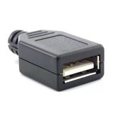 Ic-265F Usb A Tip Seyyar Kapaklı Dişi Usb Soketi