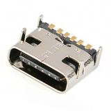 Ic-266B-3 Dişi Type-C Soket Usb-C Konnektör Şase 6 Pin