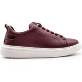 Iç Dış Hakiki Deri Erkek Ayakkabı Sneaker Günlük Ortopedik Tabanlı - Bordo