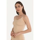 Iç Giyim (3 Adet) Nbb Ince Askılı Pedsiz Dikişsiz Seamless Atlet - Ten - XL