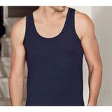Iç Giyim 6 Adet Erkek Büyük Bedenli Pamuklu Atlet Ekonomik Paket - Lacivert - 4XL