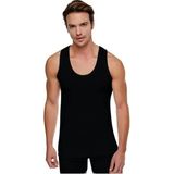Iç Giyim 6 Adet Erkek Büyük Bedenli Pamuklu Atlet Ekonomik Paket - Siyah - 5XL