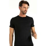 Iç Giyim Bambu Kumaş 0 Yaka Erkek Atlet (3 Adet) - Siyah - XL