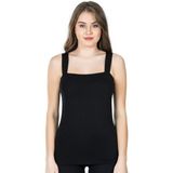Iç Giyim Derya Kurşun Kalın Askı Kare Kesim Atlet - Siyah - L - XL