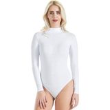 Iç Giyim Derya Kurşun Pamuk Kumaş Uzun Kol Balıkçı Yaka Çıt Çıtlı Body Atlet - Beyaz - XL