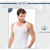 Iç Giyim Kota (6 Adet) %100 Pamuk Erkek Atlet - Beyaz