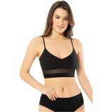 Iç Giyim Kota Askılı Modelli Yarım Atlet (3 Adet) - Siyah-6398 - S - M