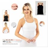 Iç Giyim Kota Modal Kaşkorse Kumaş Ayarlanabilir Askılı Pedli Atlet - Beyaz