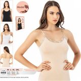 Iç Giyim Kota Modal Kumaş Ince Dantel Kenar Atlet - Siyah - 2XL