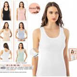 Iç Giyim Kota Modal Kumaş Kalın ve Ince Askılı Asortili Atlet (6 Adet) - 3XL