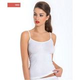 Iç Giyim Miss Fit Dikişsiz Ince Askılı Korsajlı Atlet - Beyaz - L - XL