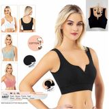 Iç Giyim Pamuklu Kaşkorse Kumaş Kalın Askılı Pedli Crop Atlet - Pudra - XL